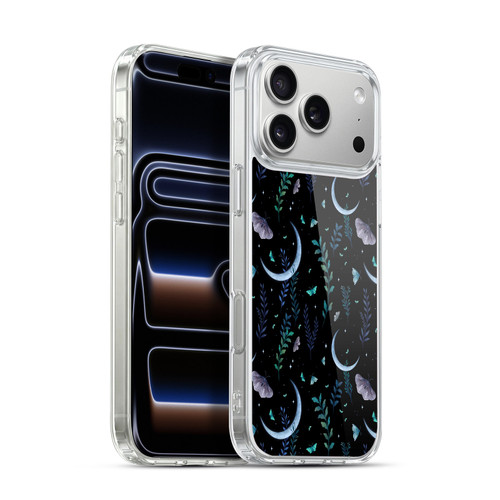Episodic Drawing Art Moth Garden Pattern Soft Gel Case for Apple iPhone 17 Pro Max