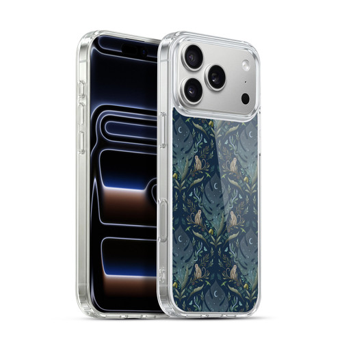 Episodic Drawing Art Monkey Tropical Light Pattern Soft Gel Case for Apple iPhone 17 Pro Max