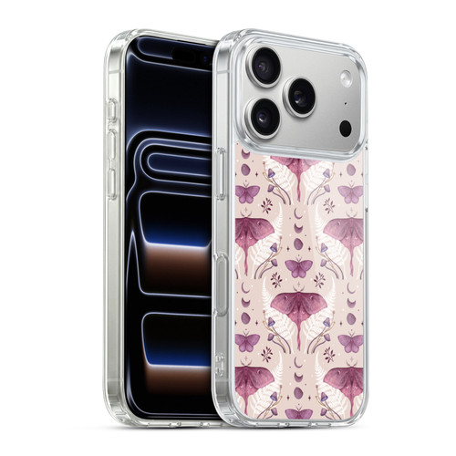 Episodic Drawing Art Emerald Pink Pattern Soft Gel Case for Apple iPhone 17 Pro