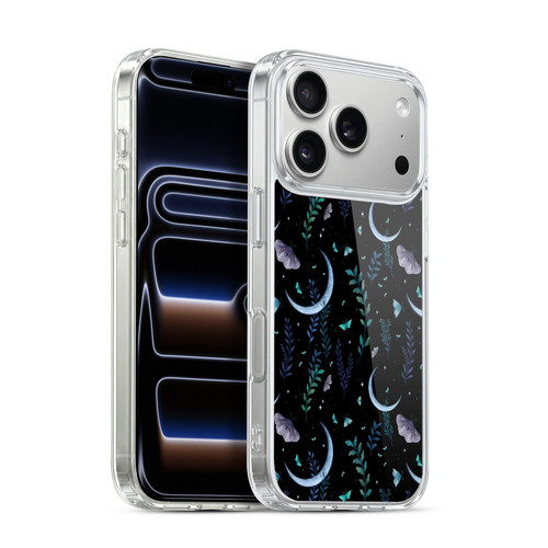 Episodic Drawing Art Moth Garden Pattern Soft Gel Case for Apple iPhone 17 Pro