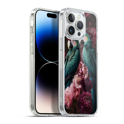 LebensArt Birds And Floral Parrots Neo Kitsch Soft Gel Case for Apple iPhone 13 Pro Max & MagSafe