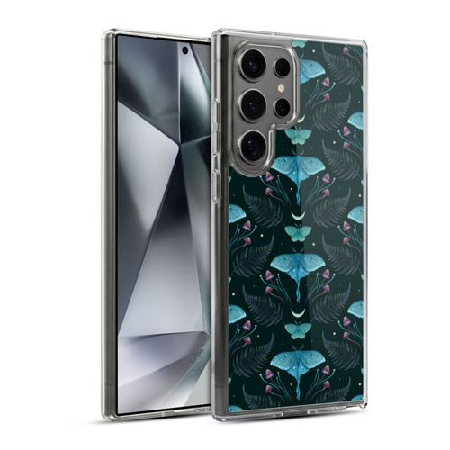 Episodic Drawing Art Emerald Pattern Soft Gel Case for Samsung Galaxy S24 Ultra 5G & MagSafe