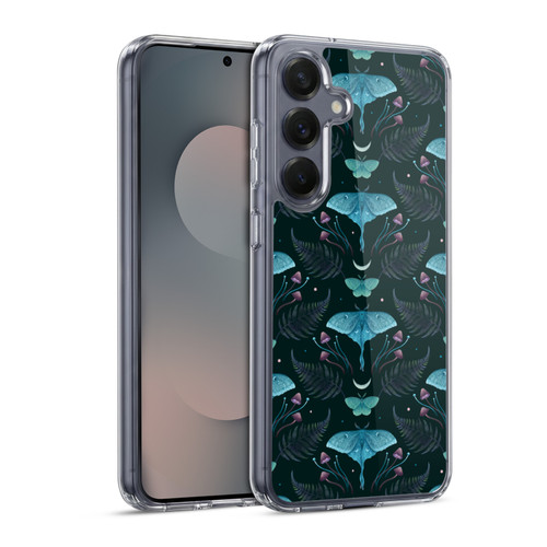Episodic Drawing Art Emerald Pattern Soft Gel Case for Samsung Galaxy S25 & MagSafe