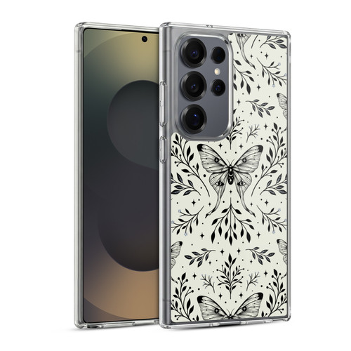 Episodic Drawing Art Mystical Butterfly Pattern Soft Gel Case for Samsung Galaxy S25 Ultra & MagSafe