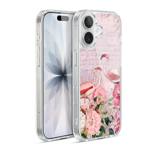 LebensArt Birds And Floral Flamingo Paradise Soft Gel Case for Apple iPhone 17