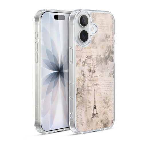 LebensArt Birds And Floral French Romance Ivory Beige Soft Gel Case for Apple iPhone 17