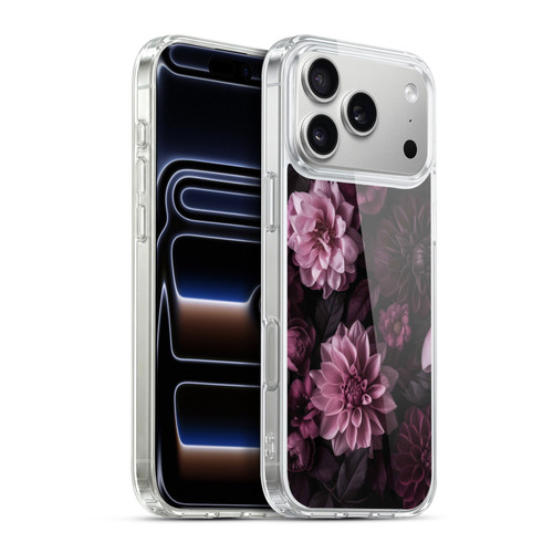LebensArt Birds And Floral Dark Moody Dahlias And Peonies Soft Gel Case for Apple iPhone 17 Pro Max