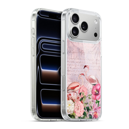 LebensArt Birds And Floral Flamingo Paradise Soft Gel Case for Apple iPhone 17 Pro Max