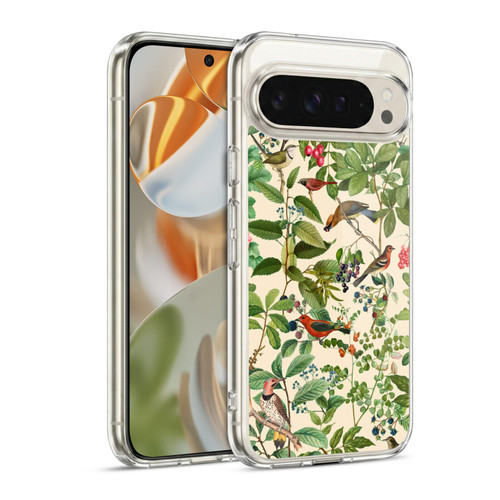 LebensArt Birds And Floral Berries Soft Gel Case for Google Pixel 9 / Pixel 9 Pro