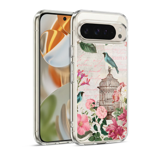 LebensArt Birds And Floral Birdcage Master Soft Gel Case for Google Pixel 9 / Pixel 9 Pro