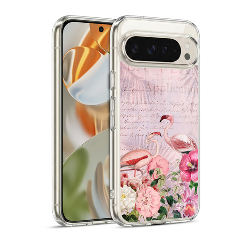 LebensArt Birds And Floral Flamingo Paradise Soft Gel Case for Google Pixel 9 / Pixel 9 Pro