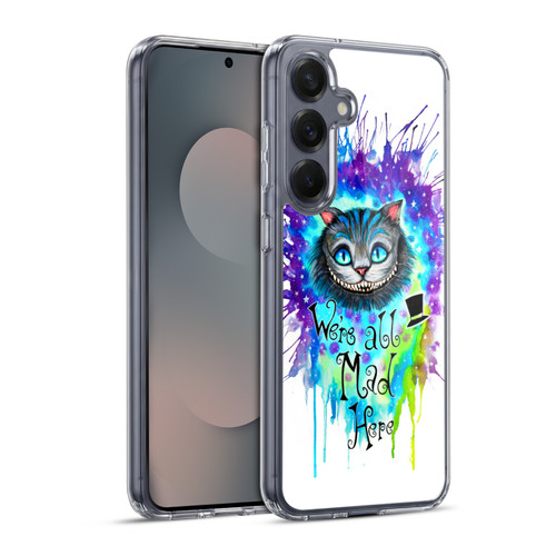 Pixie Cold Cats We Are All Mad Here Soft Gel Case for Samsung Galaxy S25+ & MagSafe