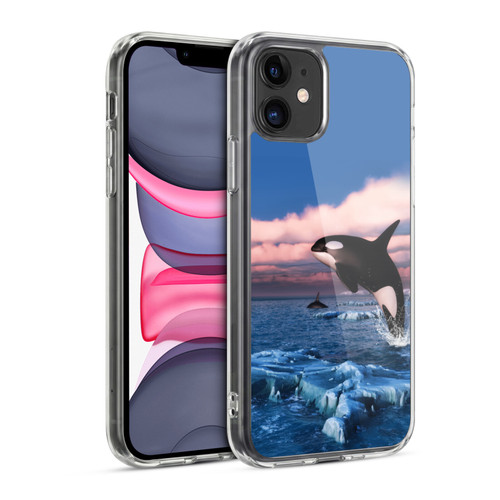 Simone Gatterwe Life In Sea Killer Whales Soft Gel Case for Apple iPhone 11