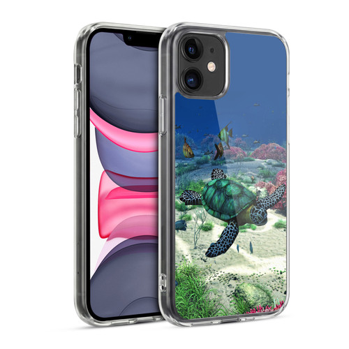 Simone Gatterwe Life In Sea Turtle Soft Gel Case for Apple iPhone 11