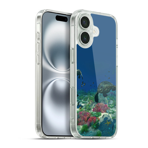 Simone Gatterwe Life In Sea Sea Turtles Soft Gel Case for Apple iPhone 16 Plus & MagSafe