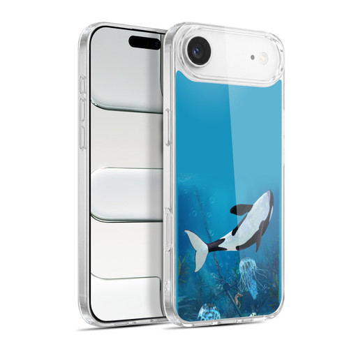 Simone Gatterwe Life In Sea Jellyfish And Orca Soft Gel Case for Apple iPhone 17 Air