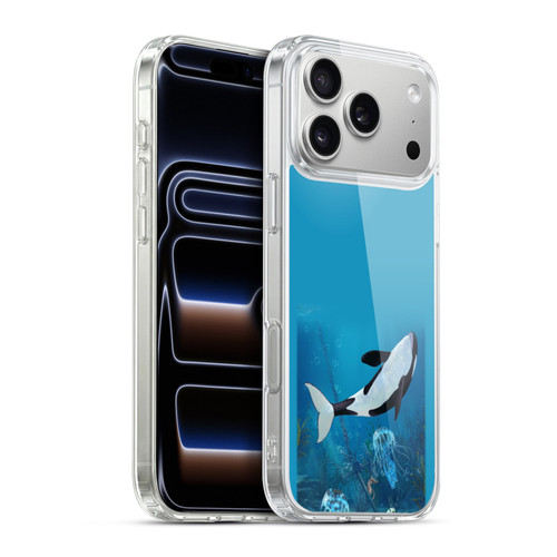 Simone Gatterwe Life In Sea Jellyfish And Orca Soft Gel Case for Apple iPhone 17 Pro Max
