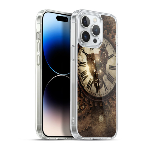 Simone Gatterwe Steampunk Vintage Clock Soft Gel Case for Apple iPhone 13 Pro Max & MagSafe