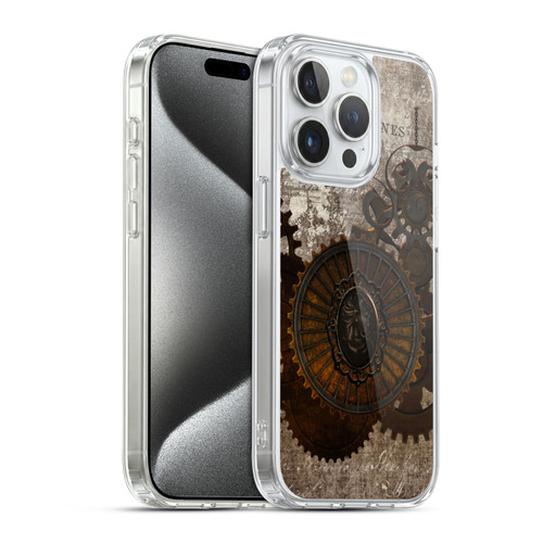 Simone Gatterwe Steampunk Letter Soft Gel Case for Apple iPhone 15 Pro & MagSafe