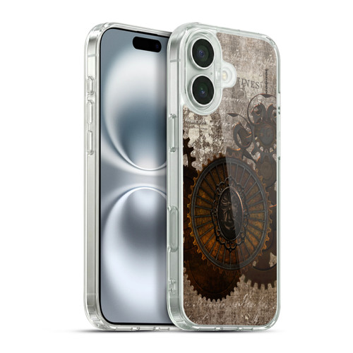 Simone Gatterwe Steampunk Letter Soft Gel Case for Apple iPhone 16 Plus & MagSafe