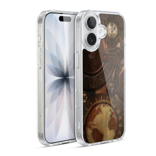 Simone Gatterwe Steampunk Clocks And Gears Soft Gel Case for Apple iPhone 17