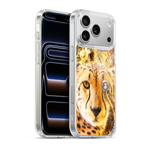Simone Gatterwe Steampunk Cheetah Soft Gel Case for Apple iPhone 17 Pro Max