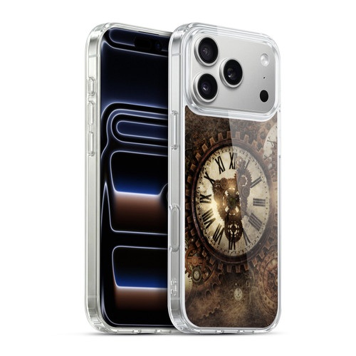 Simone Gatterwe Steampunk Vintage Clock Soft Gel Case for Apple iPhone 17 Pro Max