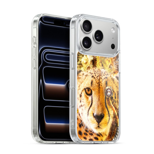 Simone Gatterwe Steampunk Cheetah Soft Gel Case for Apple iPhone 17 Pro