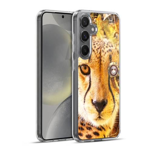 Simone Gatterwe Steampunk Cheetah Soft Gel Case for Samsung Galaxy S24+ 5G & MagSafe
