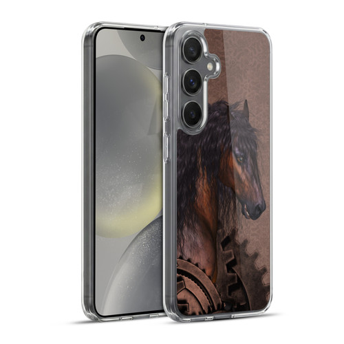 Simone Gatterwe Steampunk Horse Soft Gel Case for Samsung Galaxy S24+ 5G & MagSafe