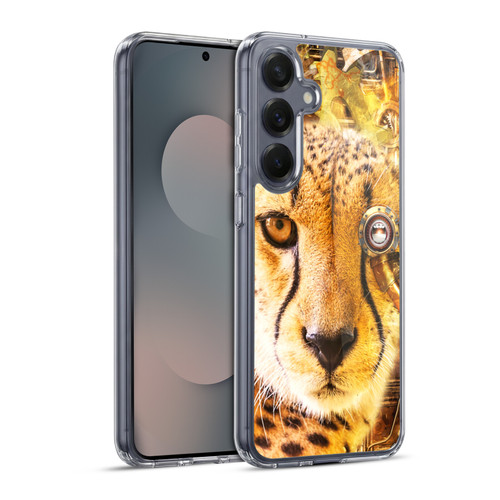 Simone Gatterwe Steampunk Cheetah Soft Gel Case for Samsung Galaxy S25+ & MagSafe