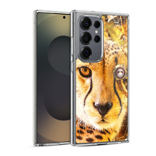 Simone Gatterwe Steampunk Cheetah Soft Gel Case for Samsung Galaxy S25 Ultra & MagSafe