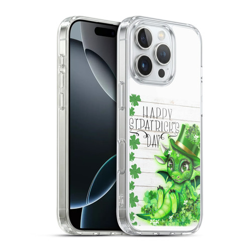 Sheena Pike Holiday St. Patrick Day Clover Dragon Soft Gel Case for Apple iPhone 16 Pro & MagSafe