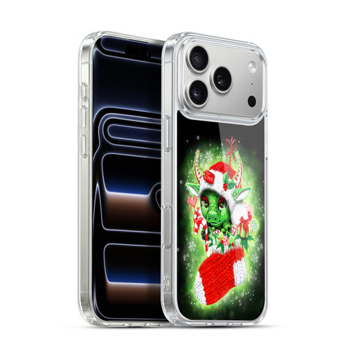 Sheena Pike Holiday Stocking Christmas Dragon Soft Gel Case for Apple iPhone 17 Pro Max