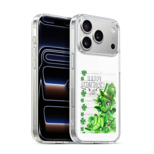 Sheena Pike Holiday St. Patrick Day Clover Dragon Soft Gel Case for Apple iPhone 17 Pro