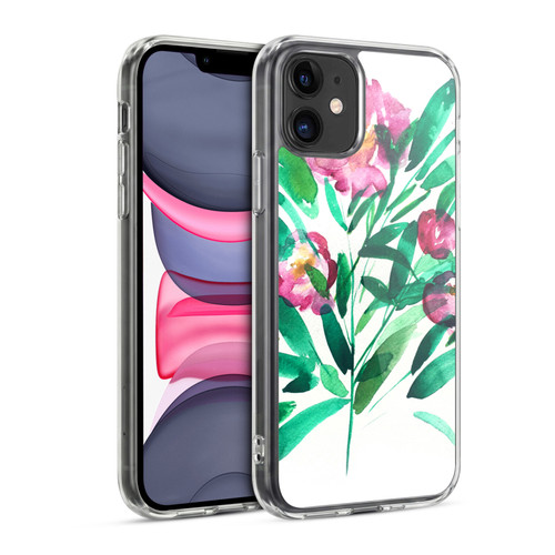 Mai Autumn Floral Blooms Peonies Soft Gel Case for Apple iPhone 11