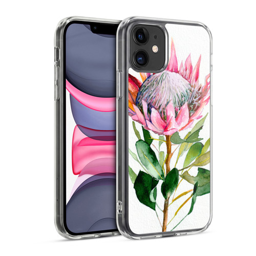 Mai Autumn Floral Blooms Protea Soft Gel Case for Apple iPhone 11