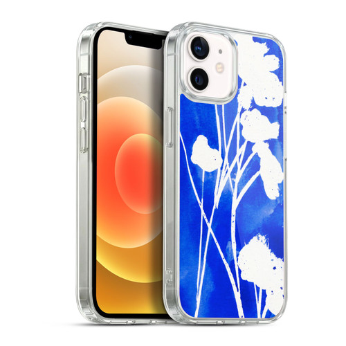 Mai Autumn Floral Blooms Cyanotype Watercolour Soft Gel Case for Apple iPhone 12 / iPhone 12 Pro & MagSafe