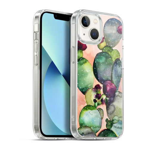 Mai Autumn Floral Blooms Desert Rose Soft Gel Case for Apple iPhone 13