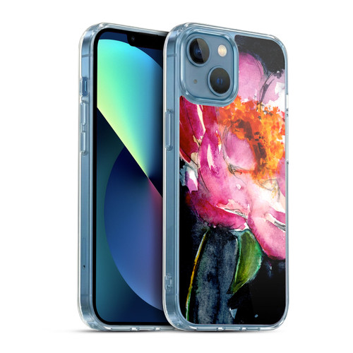 Mai Autumn Floral Blooms Peony Soft Gel Case for Apple iPhone 13 Mini & MagSafe