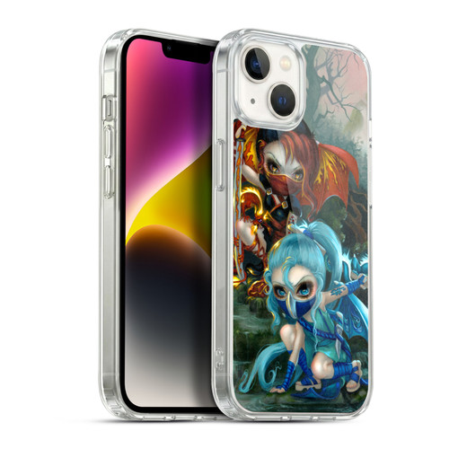 Strangeling Dragon Elemental Ninja Fairies Soft Gel Case for Apple iPhone 14 Plus & MagSafe