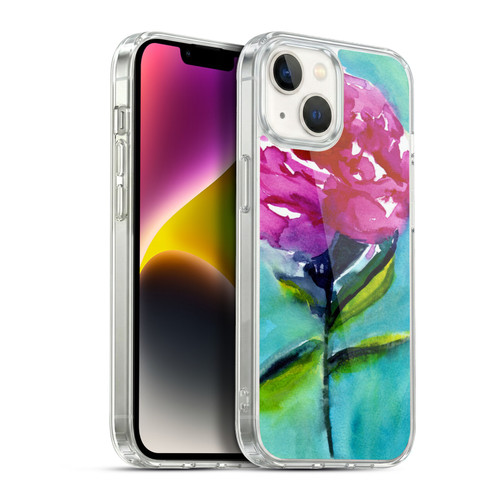 Mai Autumn Floral Blooms Peony 2 Soft Gel Case for Apple iPhone 14