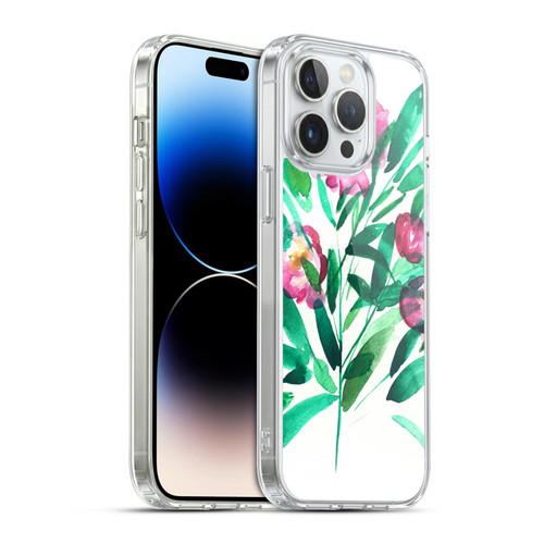 Mai Autumn Floral Blooms Peonies Soft Gel Case for Apple iPhone 14 Pro Max & MagSafe
