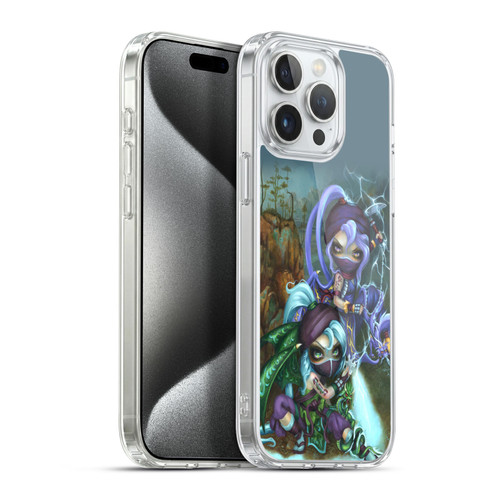 Strangeling Dragon Lightning Ninja Fairies Soft Gel Case for Apple iPhone 15 Pro Max & MagSafe