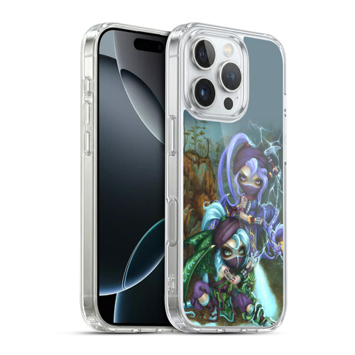 Strangeling Dragon Lightning Ninja Fairies Soft Gel Case for Apple iPhone 16 Pro & MagSafe