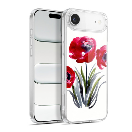 Mai Autumn Floral Blooms Red Flowers Soft Gel Case for Apple iPhone 17 Air