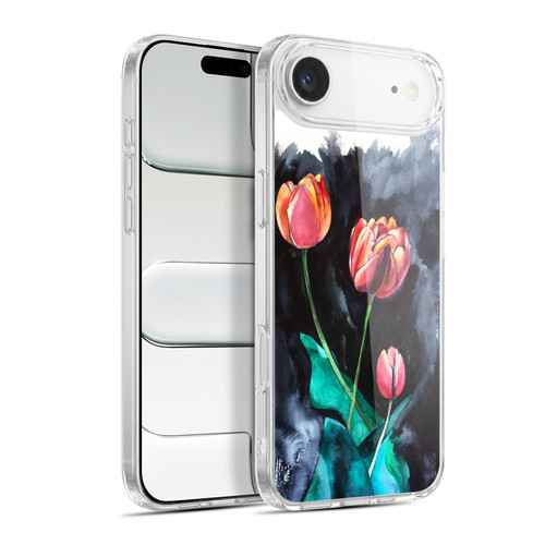 Mai Autumn Floral Blooms Tulips On Dark Soft Gel Case for Apple iPhone 17 Air