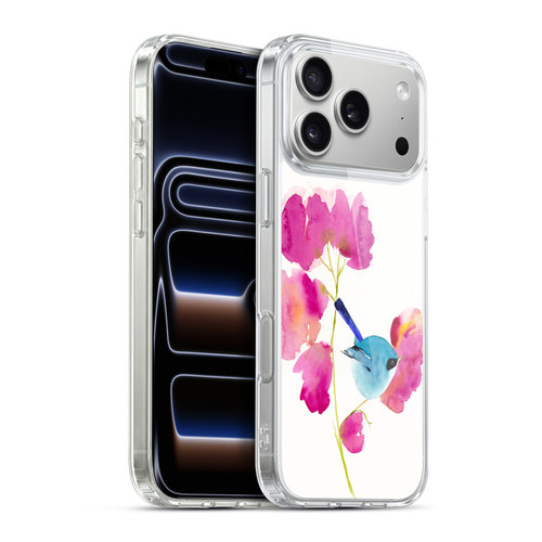 Mai Autumn Floral Blooms Blue Bird Soft Gel Case for Apple iPhone 17 Pro Max