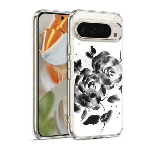 Mai Autumn Floral Blooms Black Beauty Soft Gel Case for Google Pixel 9 / Pixel 9 Pro