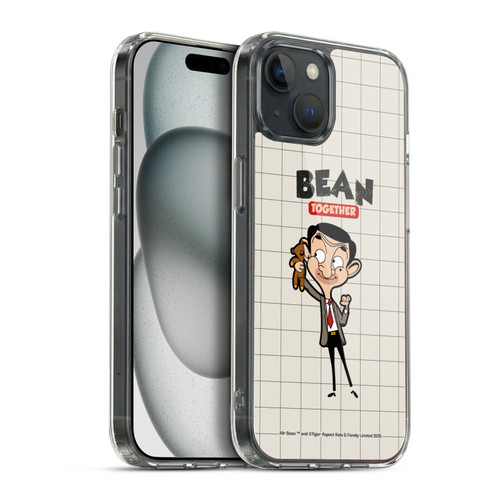 Mr. Bean: The Animated Series Graphic Art With Teddy Soft Gel Case for Apple iPhone 15 Plus & MagSafe